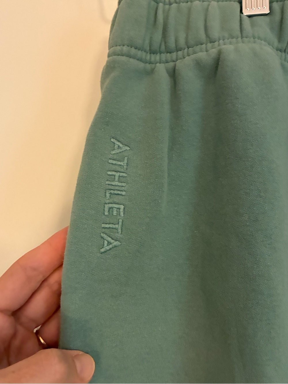 ATHLETA Women's Forever Fleece High Rise Jogger Size M In Juniper Green - Picture 5 of 5